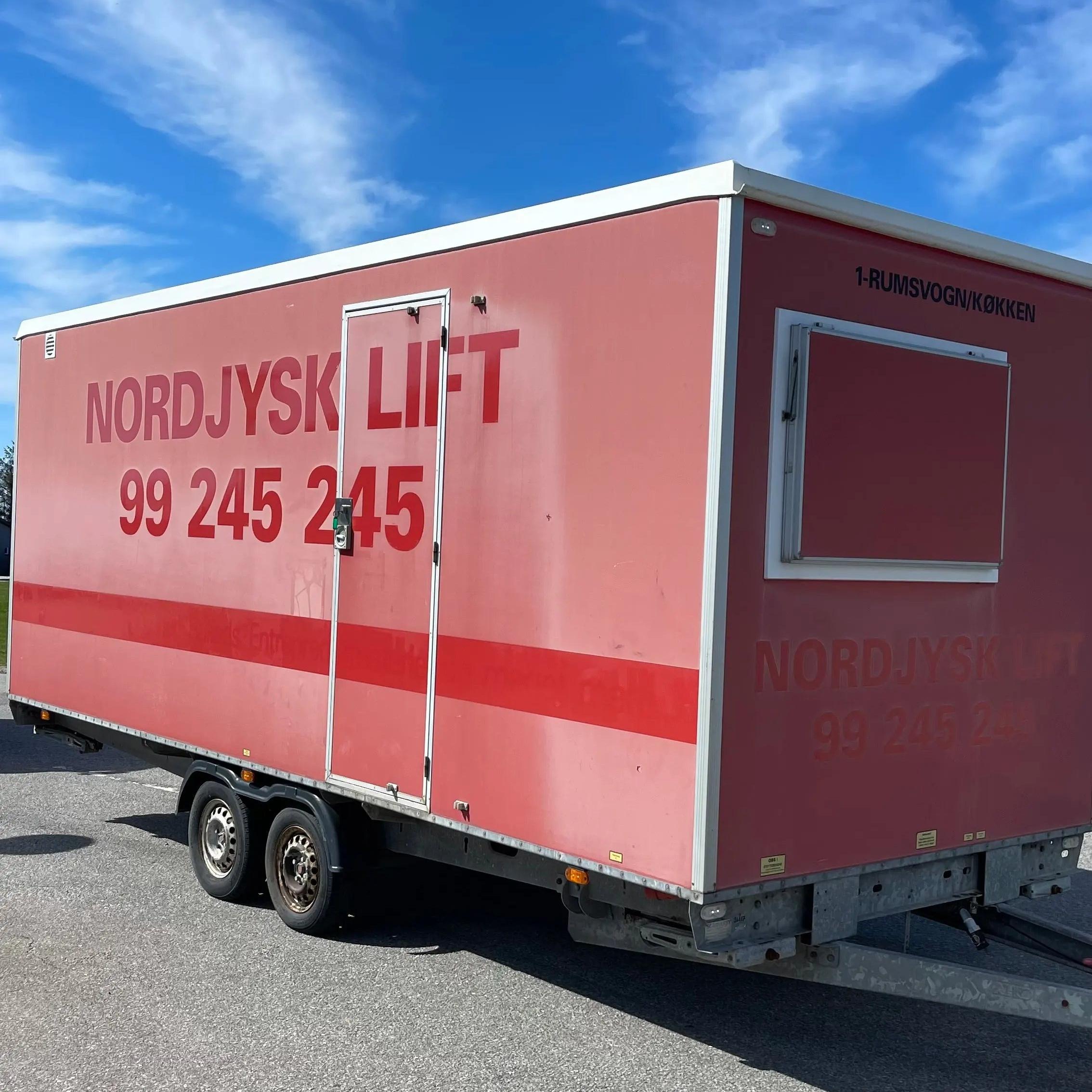 Køkkenvogn 1-rums - personers Scanvogn-Køb brugte letvogne og skurvogne hos Letvogne.dk – Stort udvalg og hurtig levering