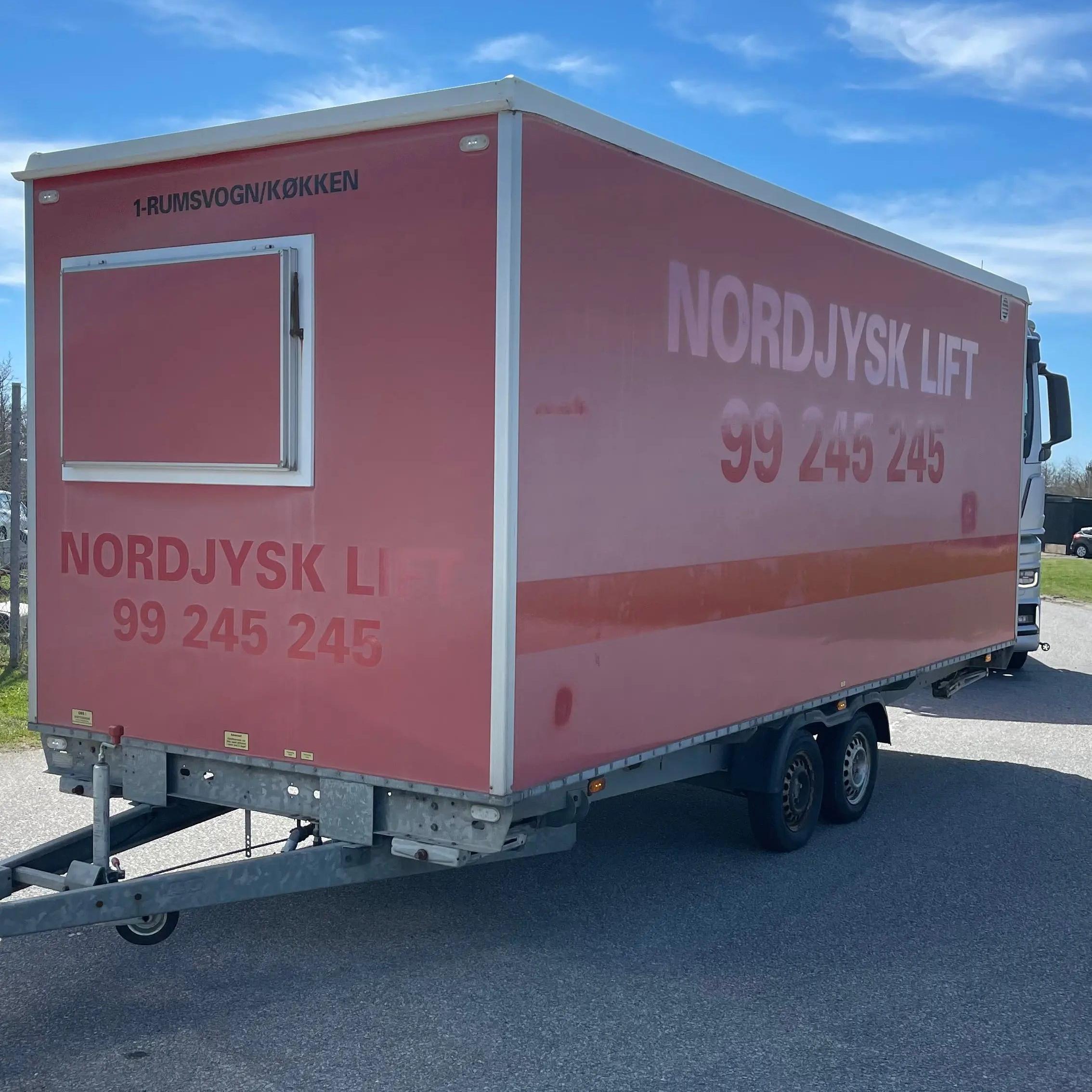 Køkkenvogn 1-rums - personers Scanvogn-Køb brugte letvogne og skurvogne hos Letvogne.dk – Stort udvalg og hurtig levering