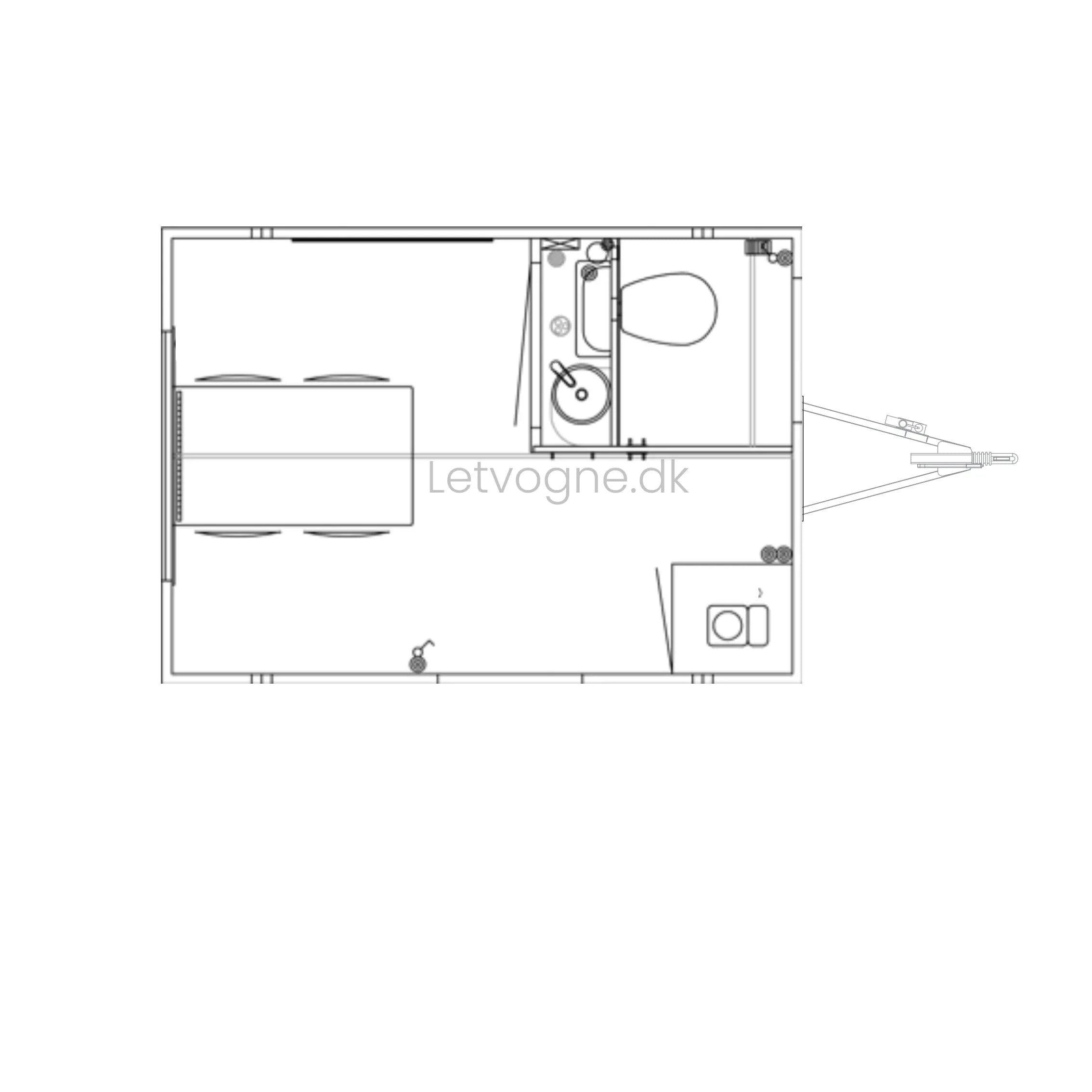 Kontorvogn 4 personers m. Tank - Eurowagon Årgang 2020-Køb brugte letvogne og skurvogne hos Letvogne.dk – Stort udvalg og hurtig levering