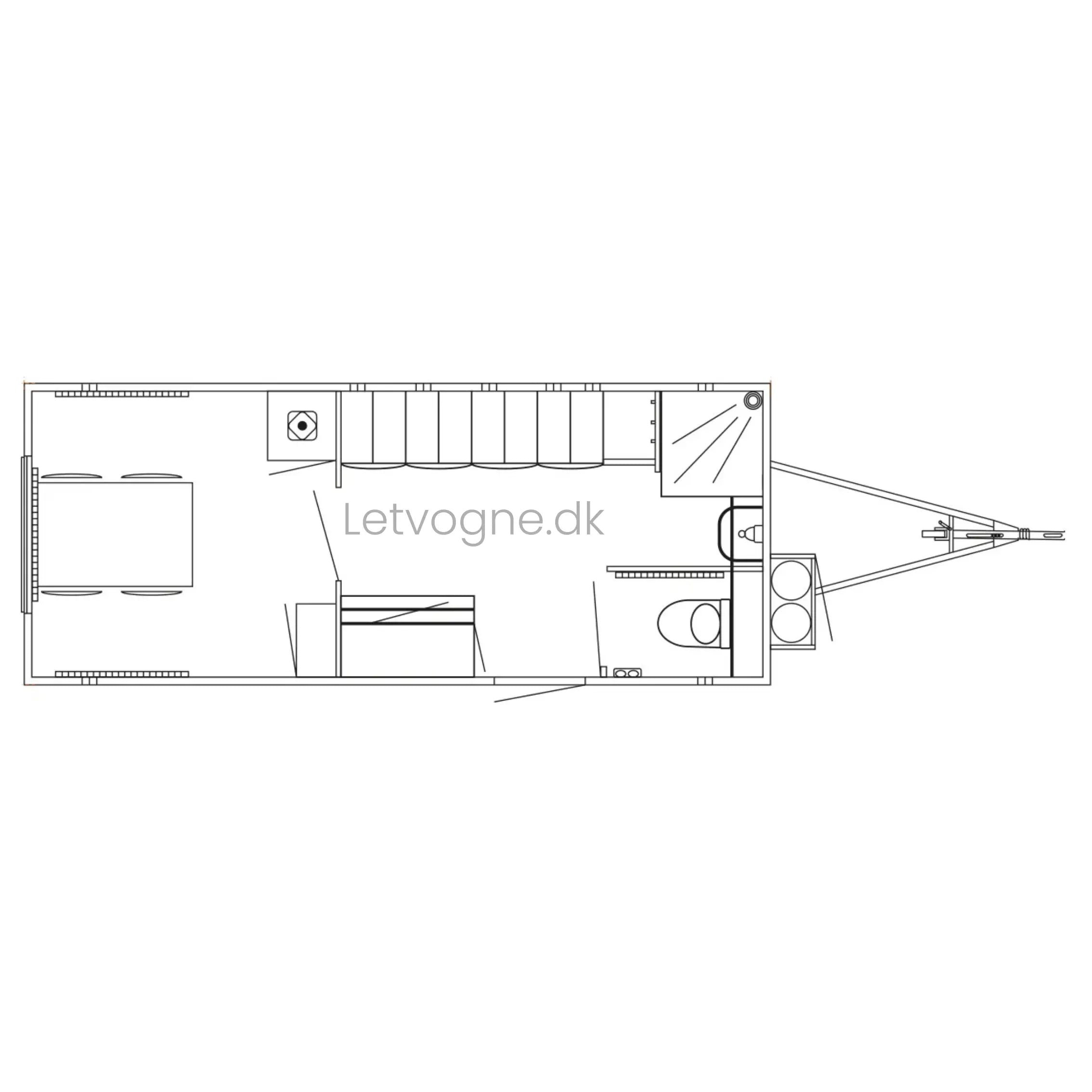 Pionervogn 4 - personers Scanvogn-Køb brugte letvogne og skurvogne hos Letvogne.dk – Stort udvalg og hurtig levering
