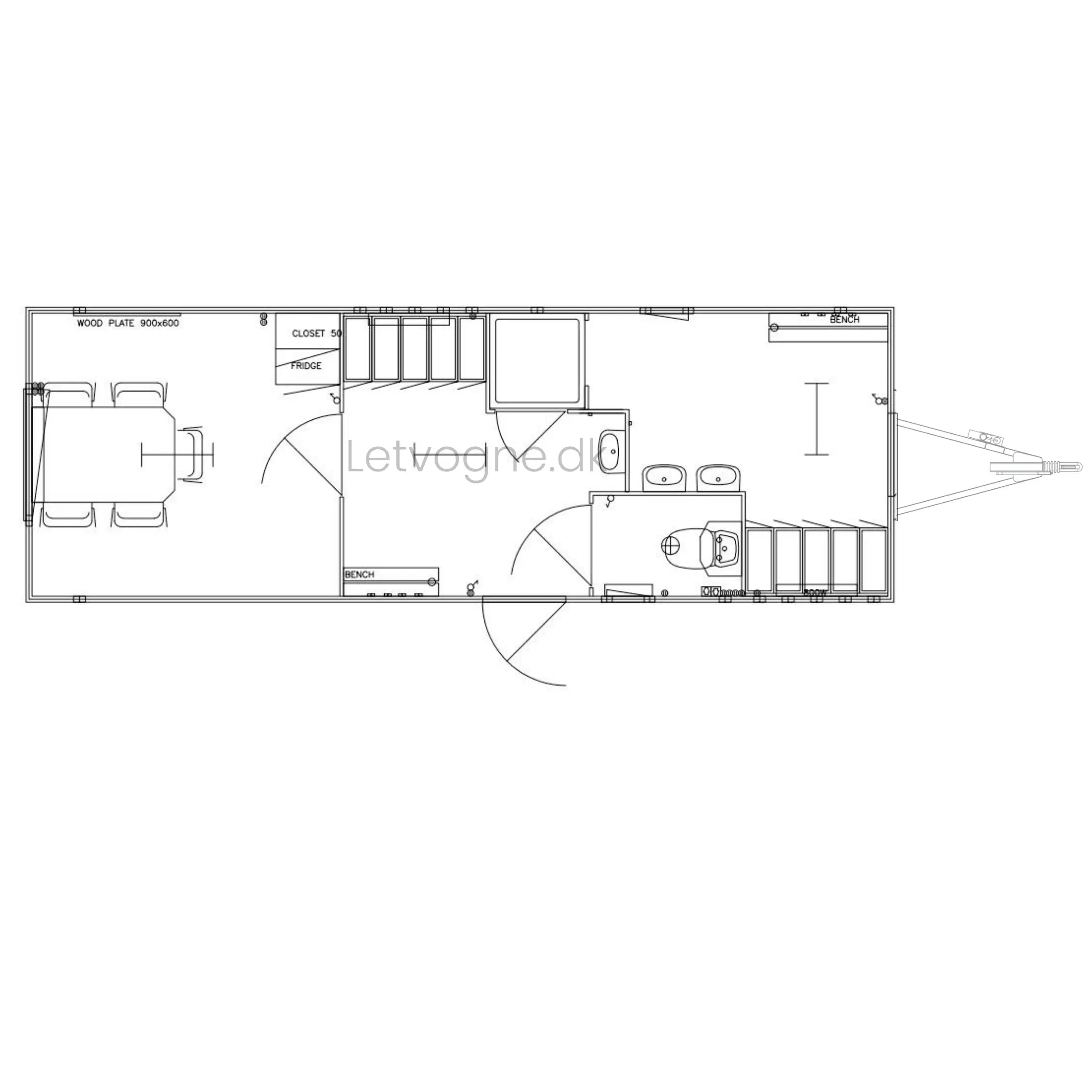 Miljøvogn 3 personers m. Kværn - Scanvogn-Køb brugte letvogne og skurvogne hos Letvogne.dk – Stort udvalg og hurtig levering